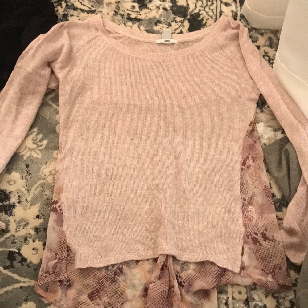 Pink sweater